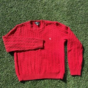 Ralph Lauren VINTAGE cable knit woven sweater